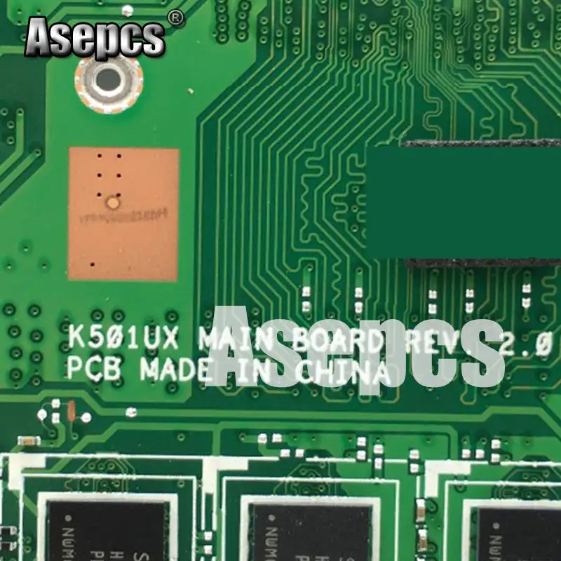  Asepcs K501UX Laptop motherboard for ASUS K501UX K501UB K501U K501 Test original mainboard DDR3 4G 