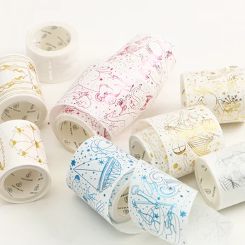 

Looking at the stars Decorative Adhesive Tape Gilding Washi Tape Masking Tape School Office Supply Sticker Label Stationery