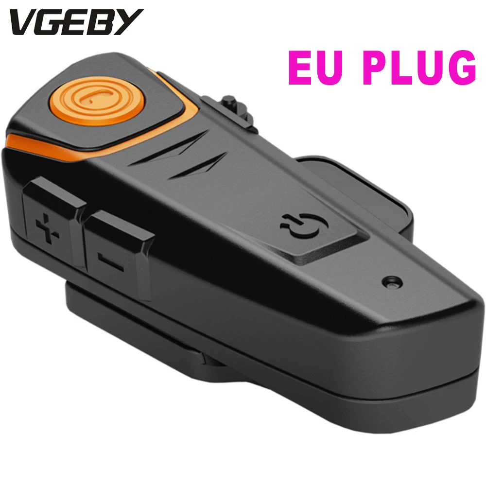 EU Plug Motocicleta 1000M Updated Version BT-S2 Bluetooth Motorcycle Helmet Intercom Interphone Headset FM Radio+ Earphone