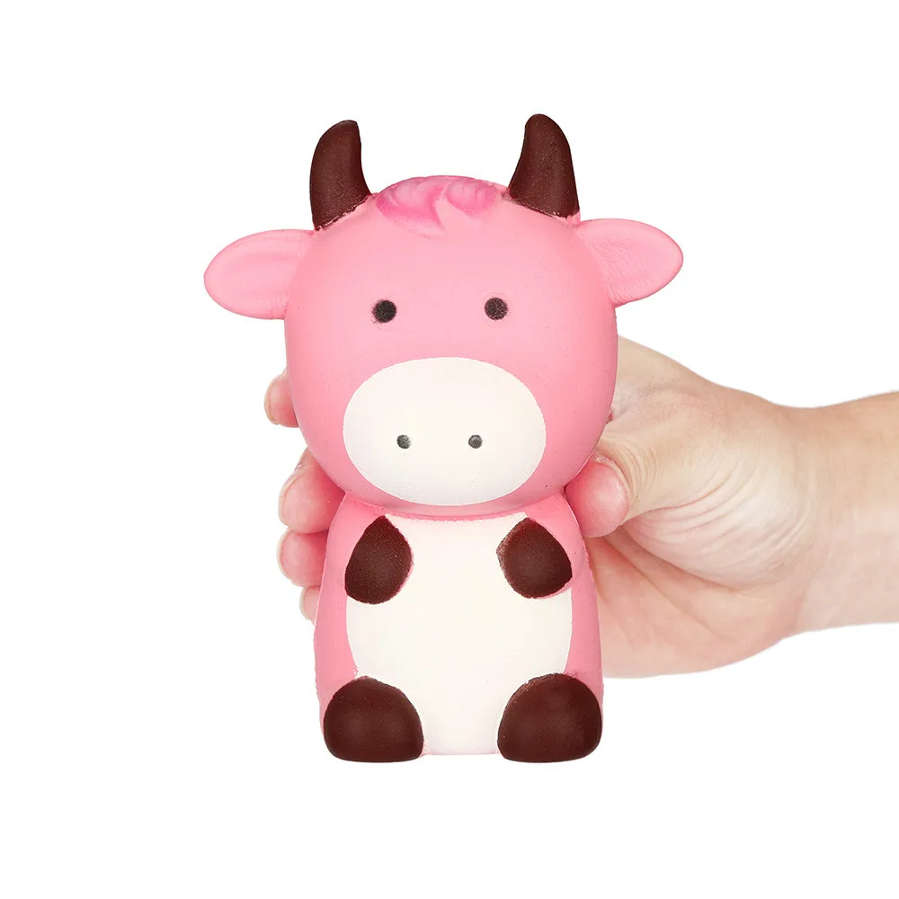 Kawaii антистрессовая игрушка мультяшная Милая корова мягкое медленно поднимающееся антистрессовый крем Ароматизированная игрушка для снятия стресса