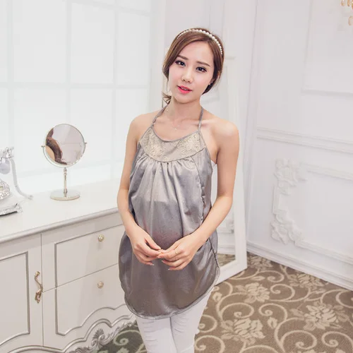 Радиационная анти-Радиационная одежда корейская мода подлинное все-Серебряное волокно жгут излучения материнства платье - Цвет: yin  se