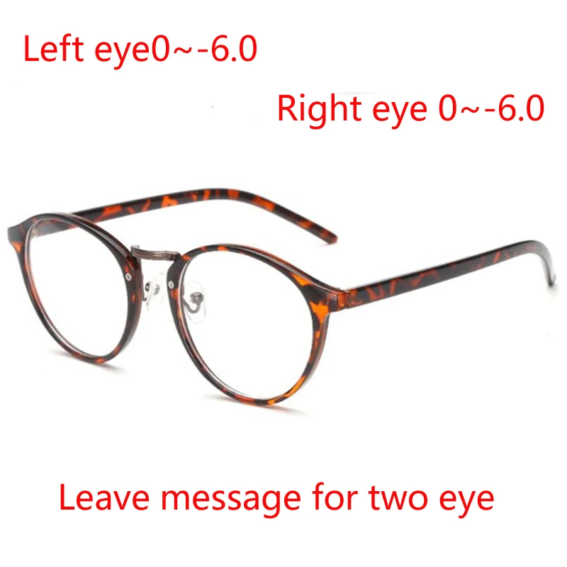 0,5-1,0-1,5 до-6,0 1,56 асферические линзы очки для близорукости женские мужские модные близорукие оправы для очков по рецепту - Цвет оправы: Custom Degree