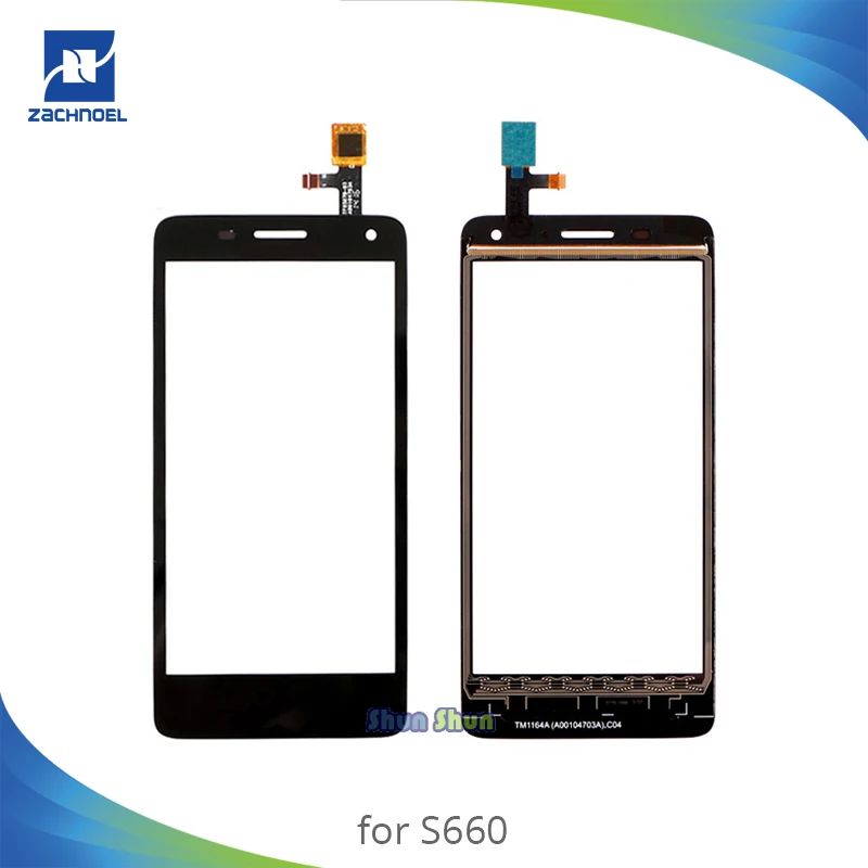

4.7'' S660 Touch Screen for Lenovo S660 S 660 Touch Screen Digitizer Sensor Front Glass Lens Panel Black Mobile Phone Parts