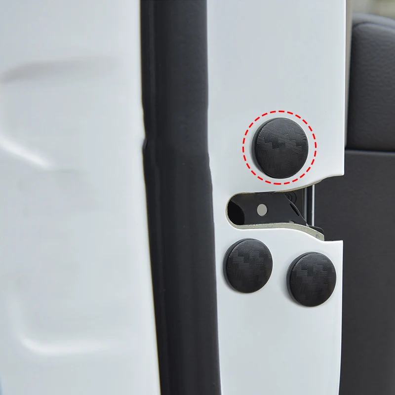 

12PCS ABS White Car Door Lock Screw Protector Cover Anti-Rust Cap For Subaru XV Nissan Patrol 2016 Car Accessory