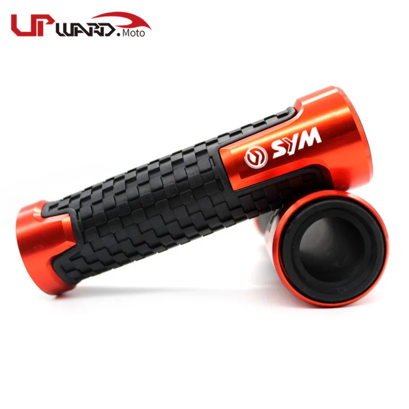 For SYM MAXSYM 400 MAXSYM 600 MAXSYM400/600 GR150 Motorcycle Accessories 22mm 7/8'' Handlebar Grips Handle Grip Handle bar - Цвет: Orange