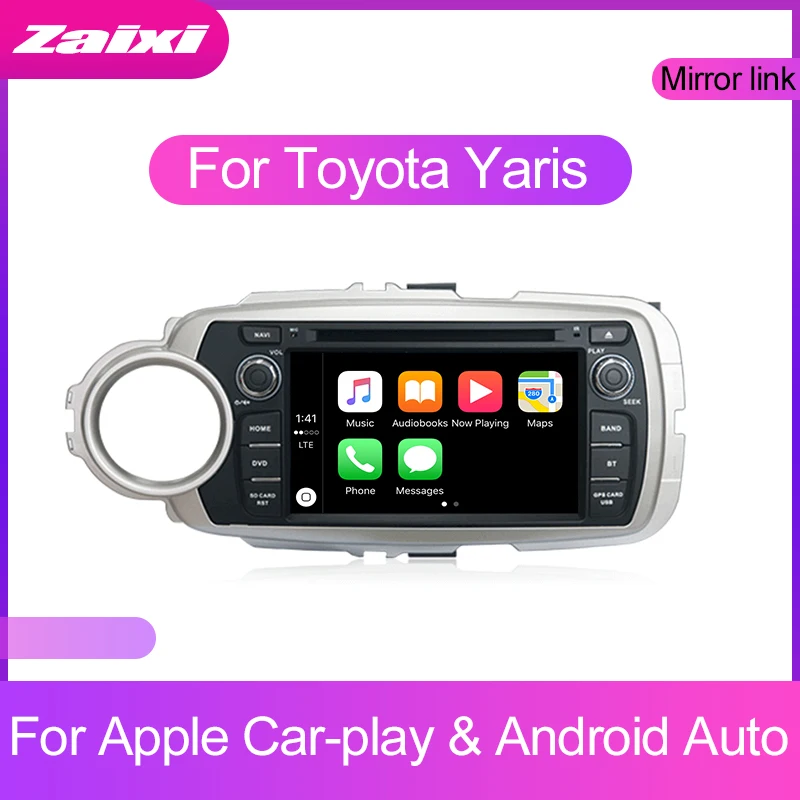 Discount ZaiXi Android Car Multimedia player 2 Din WIFI GPS Navigation Autoradio For Toyota Yaris 2012 2013 GPS Radio BT WIFI 3