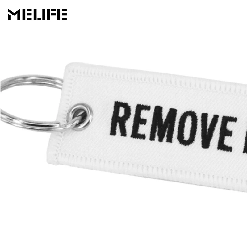 MELIFE Аксессуары для скалолазания remove Before Flight тег Airworthy красный Вышивка Спортивный брелок для Авиации Теги OEM брелки 1 P