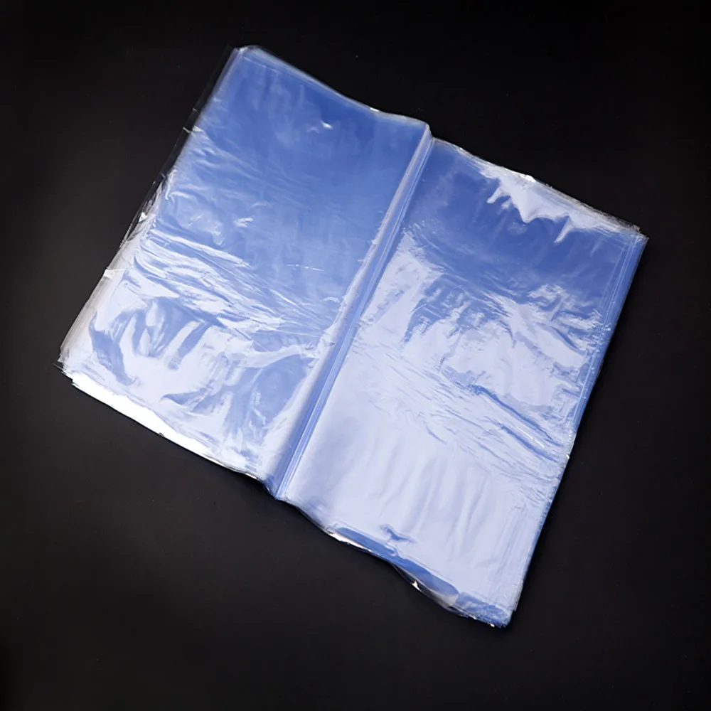 100 шт ПВХ термоусадочная пленка, Полиэтиленовая мембрана, усадочная упаковка, прозрачные термоусадочные упаковочные пакеты для хранения