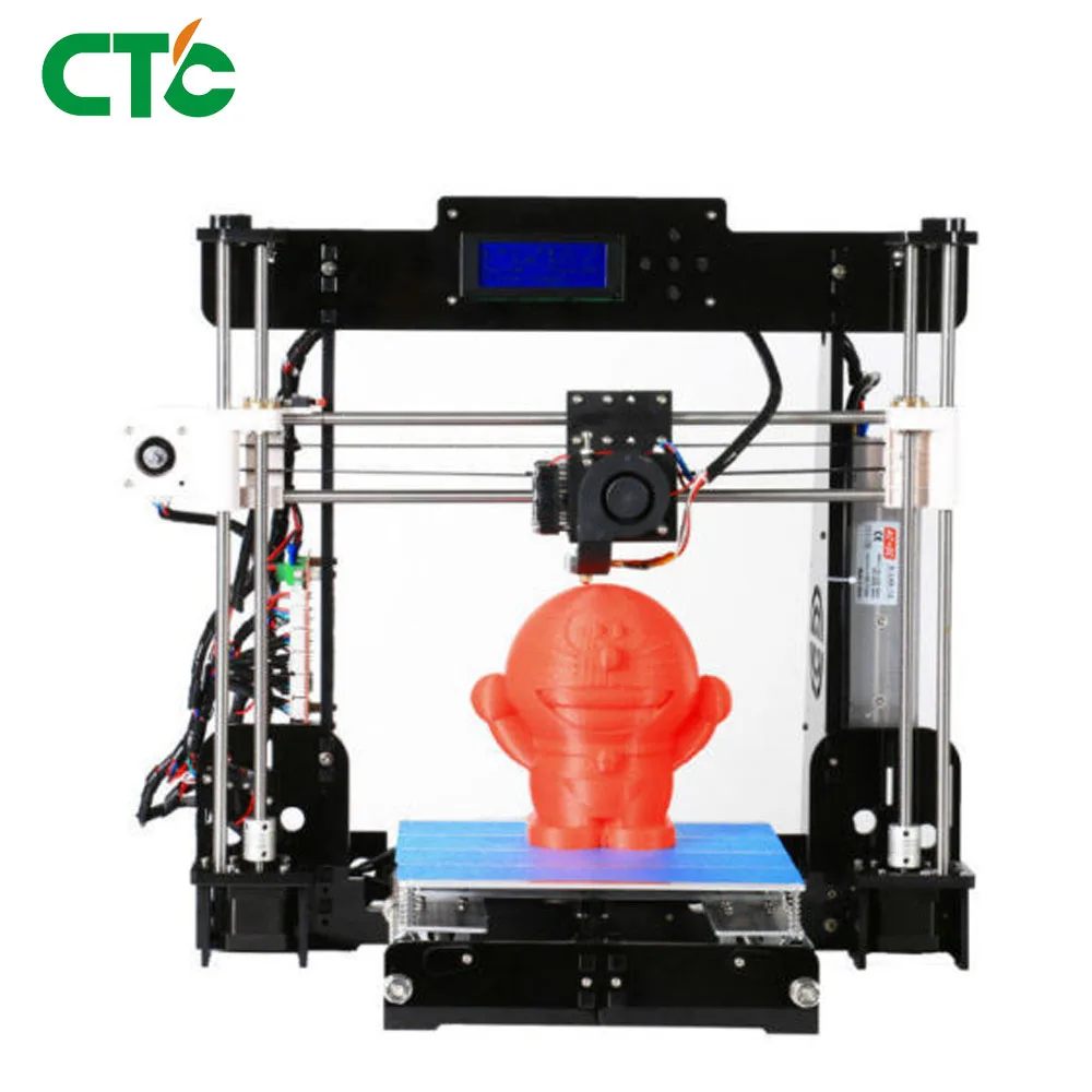

2018 Printer 3d A8 Acrylic High Precision Reprap i3 DIY Kit & LCD2004 & 10m PLA Power Failure Resume Printing 3D Drucker