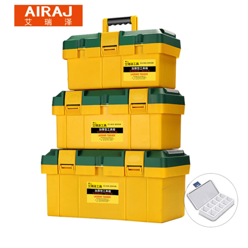 

Safe Toolbox Household Maintenance Electrician Tool Case Multifunctional PP Car Repair Thicken Hardware Plastic Box for Tools