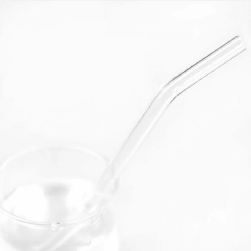 Hoomall 1 шт. многоразовые Жаростойкие соломинки для сока воды бар день рождения поставка прозрачная стекляная соломинка для питья - Color: I