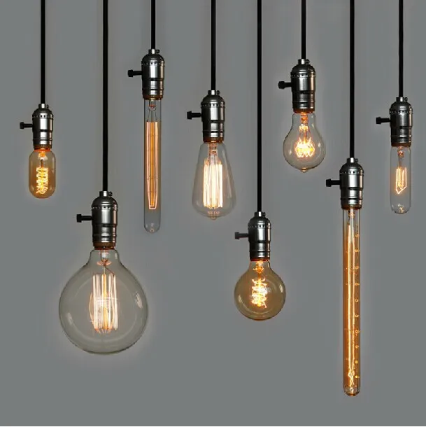 Retro Incandescent Vintage Light Bulb St64 T45 Diy Handmade Edison Retro Incandescent Vintage Light Bulb St64 T45 Diy Handmade Edison Fixtures E27 220v 40w Lamp Bulbs For Pendant Lamps In Lights From