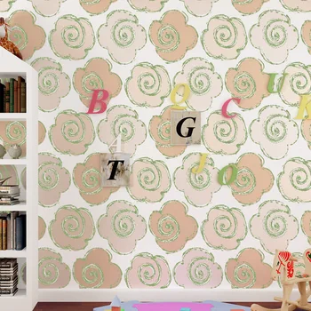 

beibehang Children living room bedroom television background wallpaper Germany suede non - woven wallpaper environmental health