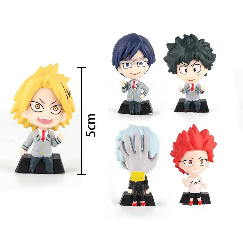 5 шт./компл. My Hero Academy Deformed Mini PVC Figure Series Part3 брелок японского аниме academic