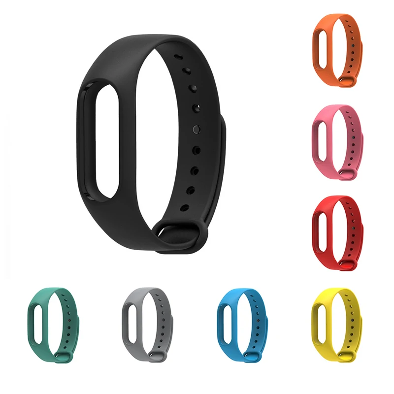 

Replace Strap for Xiaomi Mi Band 2 Version MiBand 2 Silicone Wristbands for Mi Band 2 Smart Bracelet 10 Color for Xiao Mi Band 2