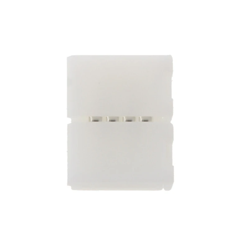 

Solderless Clip-on Coupler Connector 4 Pin 10mm For 5050 RGB LED Strip Light