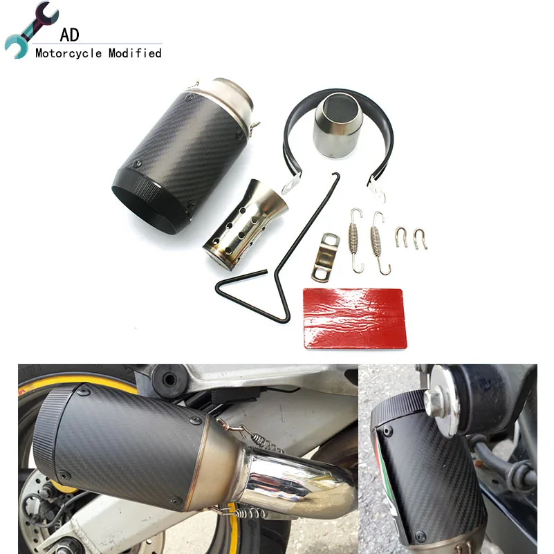 51mm Diameter Motorcycle Exhaust Pipe Escape For Kawasaki Zzr600 Z800