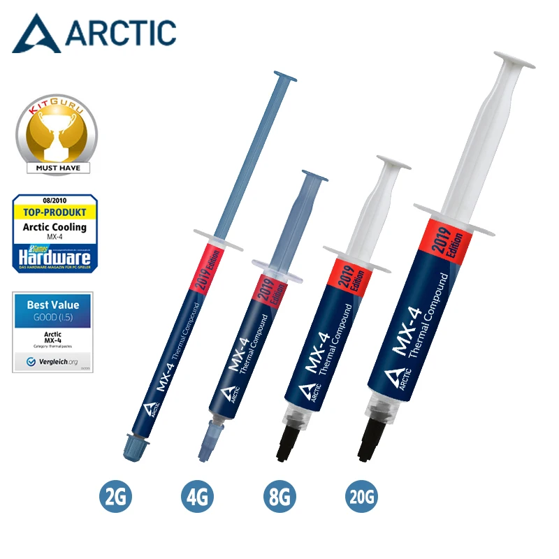 

ARCTIC MX-4 2g 4g 8g 20g AMD Intel Processor CPU Cooler Cooling Fan Thermal Paste Grease 8.5w/(mk) Conductive Heatsink GD900