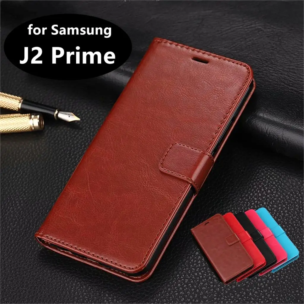 

High Quality Card Slot Phone Holder PU Leather Case for Samsung Galaxy J2 Prime G532F G532M G532G Flip Case Phone Cover Shell
