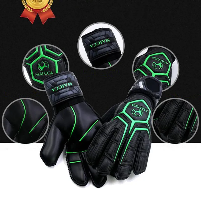 Buy 2018Adult Professional Football Club Goalkeeper gloves 4mm Thicker Latex