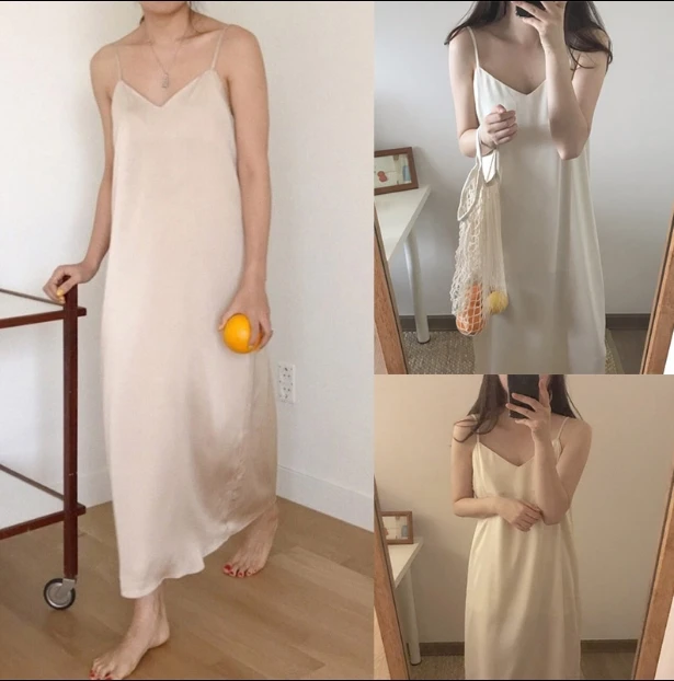 

Dresses French retro Yamamoto Super Immortal sling French knee-crossing J201903000184