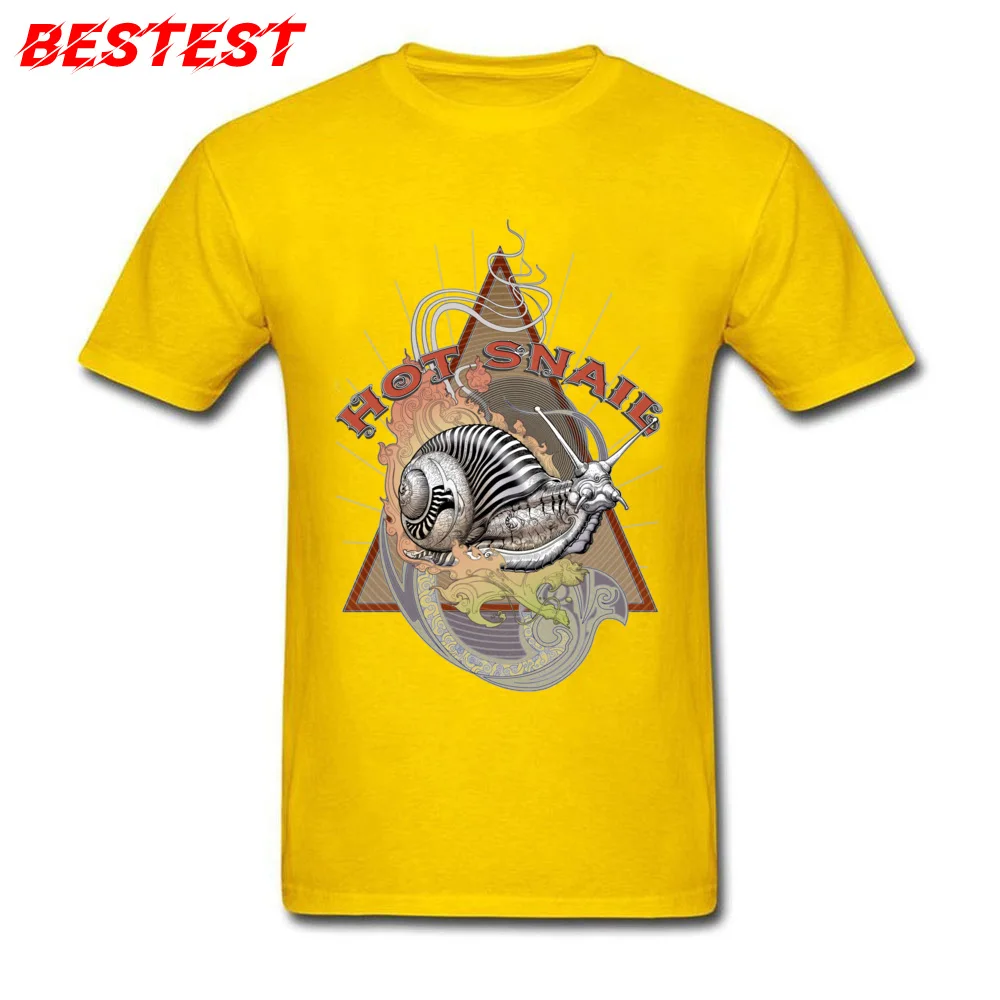 Hot Snail Latest Short Sleeve Family T-shirts 100% Cotton Round Neck Men Tops Shirts Casual T Shirt Lovers Day Hot Snail yellow