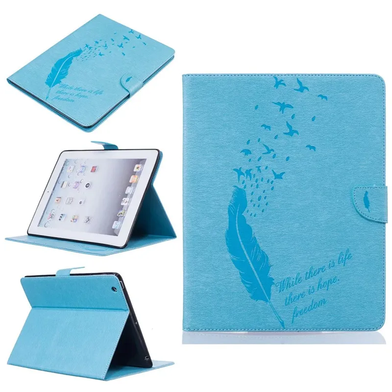 Чехол для Apple Ipad 2 3 4, высокое качество, искусственная кожа, флип-стенд, перо, узор, чехол для iPad2 iPad3 iPad4, чехол Funda Skin Shell