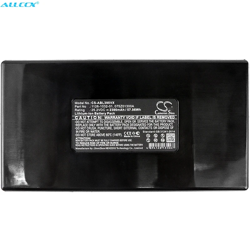 Аккумулятор Cameron Sino 2300 мАч для Ambrogio Alex L30 Elite L50 L75 L85 Deluxe Tech Line D7 Zucchetti 075Z01300A |