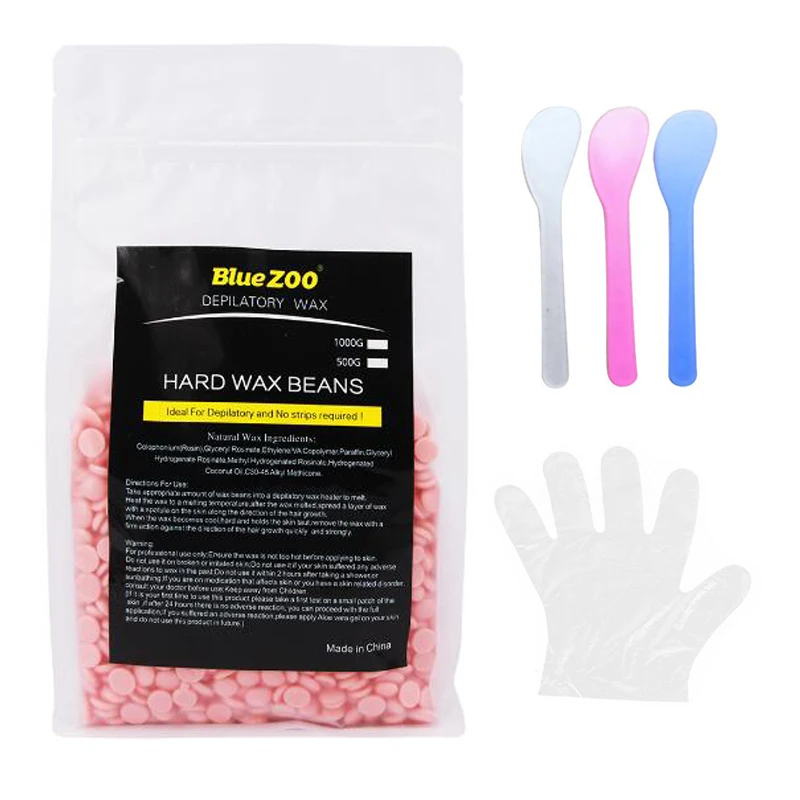 

Economy Pack Waxing Body Depilatory Set Rose Flavor 500g/bag Pink Pearl Wax Beans Flawless Hair Removal Epilation Hot Wax Beads
