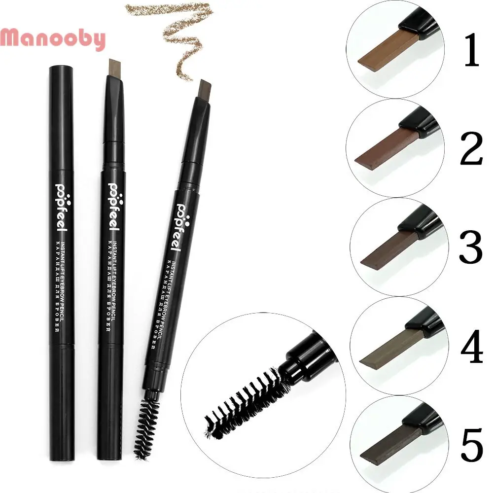 

Manooby Waterproof Easywear Eyebrow Pencil With Brush Makeup Soft and Eye Brow Tint Pen Lasting 24hours Eyebrow