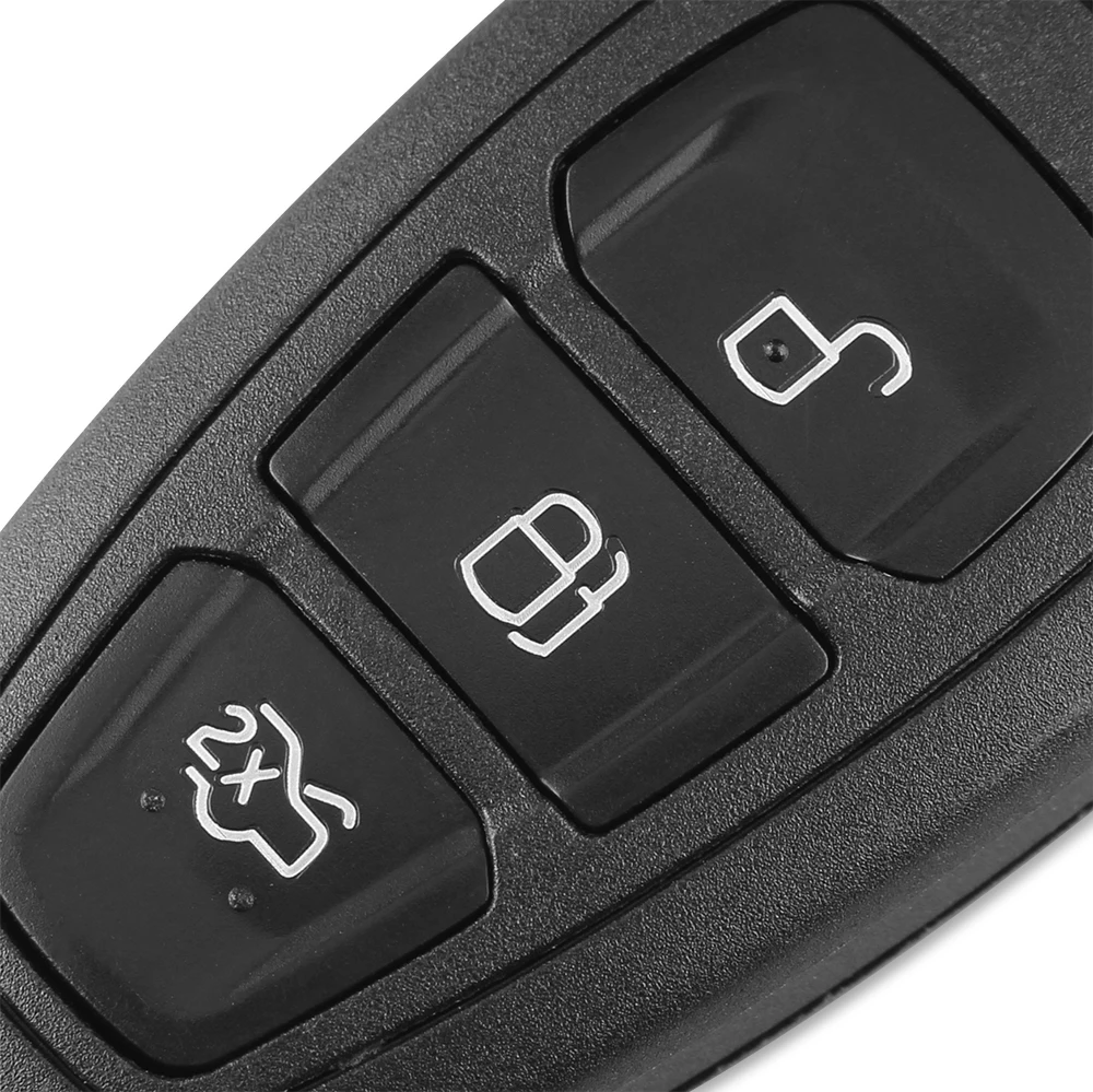 Dandkey 3 кнопки флип Обложка сменная ключ дистанционного управления для Ford Focus Fiesta Fob чехол с HU101 Blade+ 4D63Chip ключ оболочки