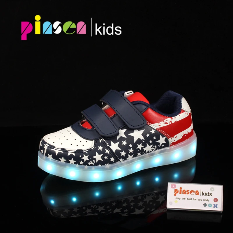 

New children shoes Glowing sneakers Led luminous Shoes For Boys girls Fashion Light Up Casual kids shoes 7 Colors USB charge