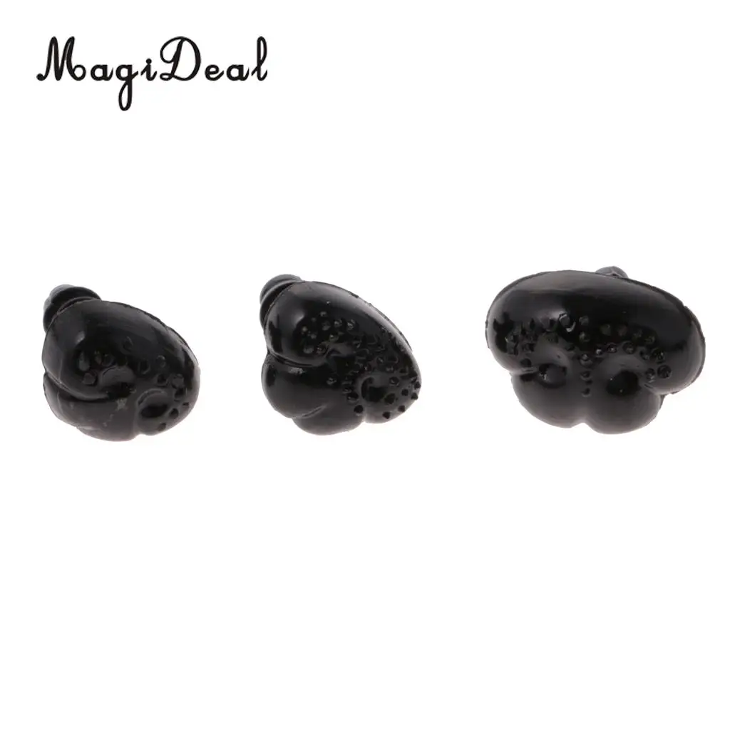 MagiDeal Simulation 100Pcs/Pack Plastic Safety Nose with Backs for Bear Dog Doll Animal Children Hands-on Ability DIY Crafts Toy