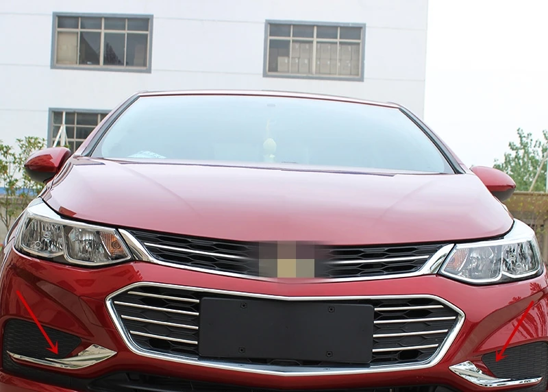 Для Chevrolet Cruze 2 шт. хром ABS передняя противотуманная фара рамка украшения накладка внешней отделки авто аксессуары