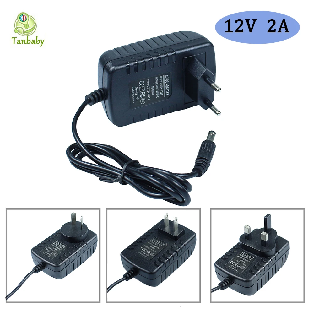 Адаптер питания от AC110-220V до DC12V 1A 2A 3A 4A 5A 6A 10A зарядного устройства EU/US/UK/AU адаптер