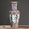 Qing Qianlong Antique Ceramic Vase Enamel Gilt Hexagon Vase With Flower Antique Porcelain Ancient Porcelain Collection 1