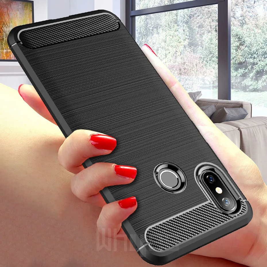 

Whyes Soft TPU Case For Xiaomi Mi 8 SE Mi 8 Lite Silicone Cover Carbon Fiber ShockProof For Xiaomi Mi 8 SE Case Mi 8 Lite
