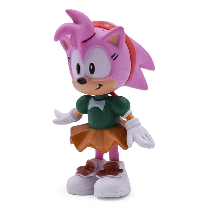 Sonic Anime Doll Action Figure Toys Box-Packed 6PCS/SET 2st Generation Boom Rare PVC Model Toy For Children Characters Gift