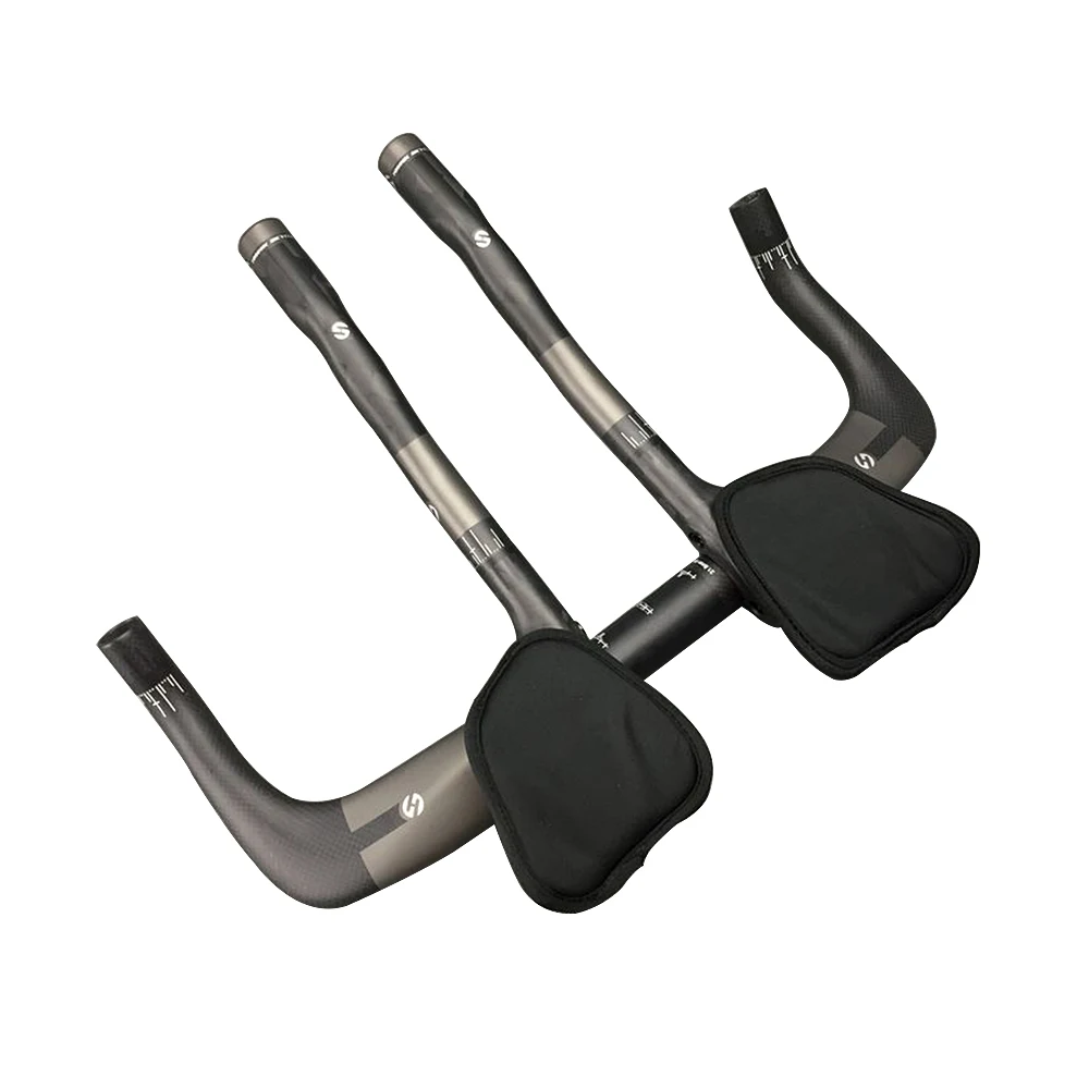 

2018 New Toseek Top Brand Carbon Handlebar TT + Rest Bar Handlebar Road Bike Mtb 3K Finish Gloss Matte Handlebar Bike Parts