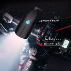 Перезаряжаемый велосипедный фонарь Передняя рулевая фара фонарик велосипедный светодиодный фонарик для велосипеда лампа новая