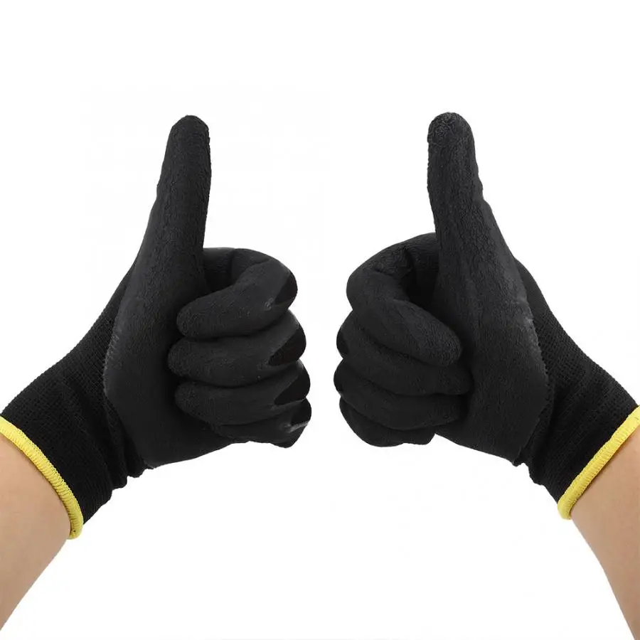 1 пара Нескользящие износостойкие дышащие рабочие садовые перчатки рабочие перчатки 23 см/25 см M/L инструмент