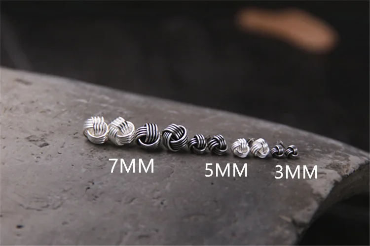 Серебро S925 чистое серебро корейская мода персональный шарик для волос женские
