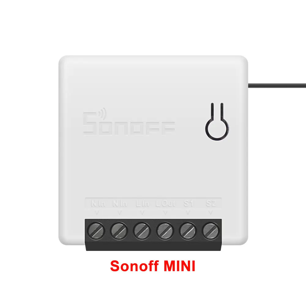 Itead Sonoff MINI DIY умный переключатель маленький корпус пульт дистанционного управления Wifi переключатель Поддержка внешнего переключателя работа с Alexa Google Home - Комплект: Sonoff MINI