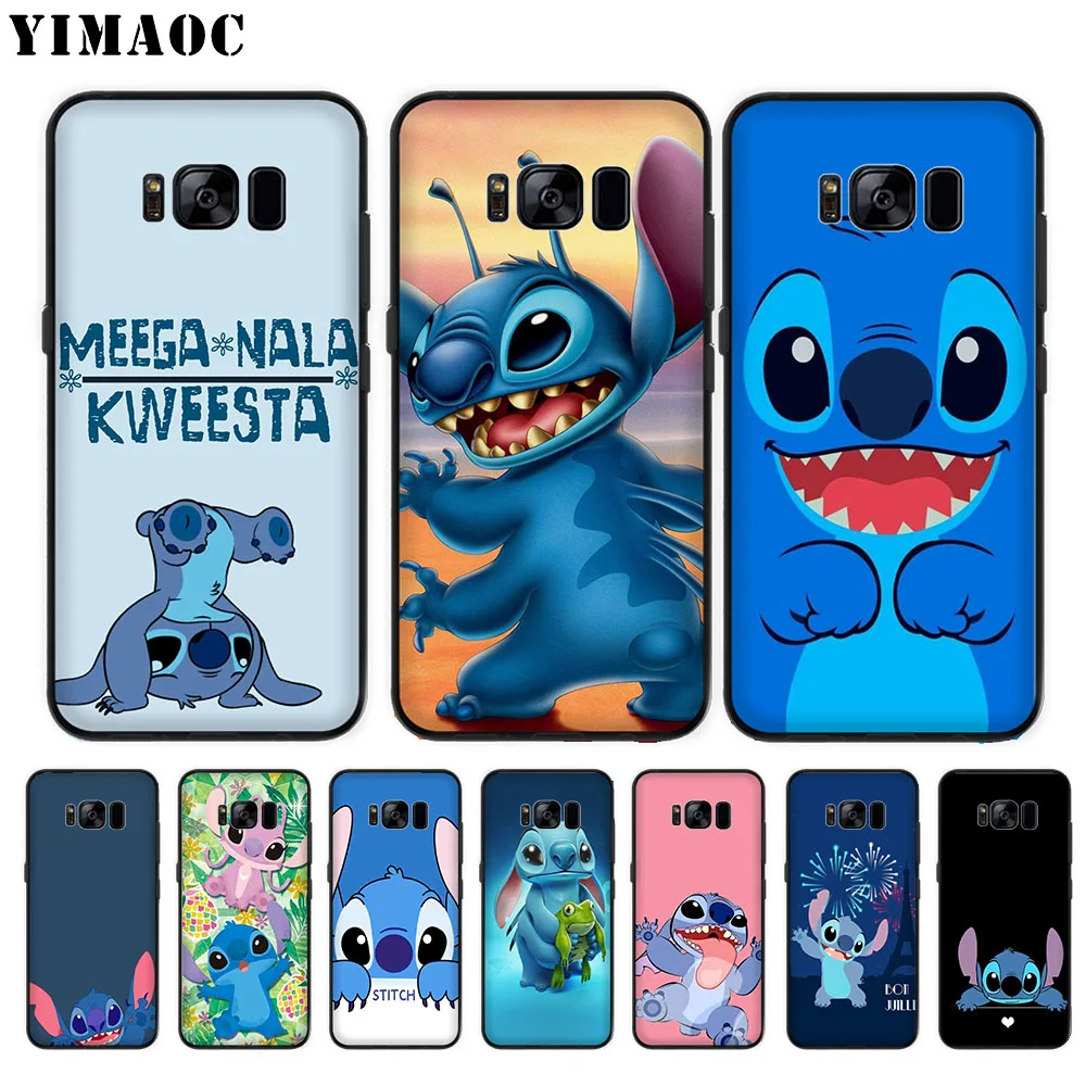 YIMAOC Lilo Stitch fashion design Soft Case for Samsung Galaxy S10 Plus S10e S6 S7 Edge S8 S9 J6 M10 M20 M30 |
