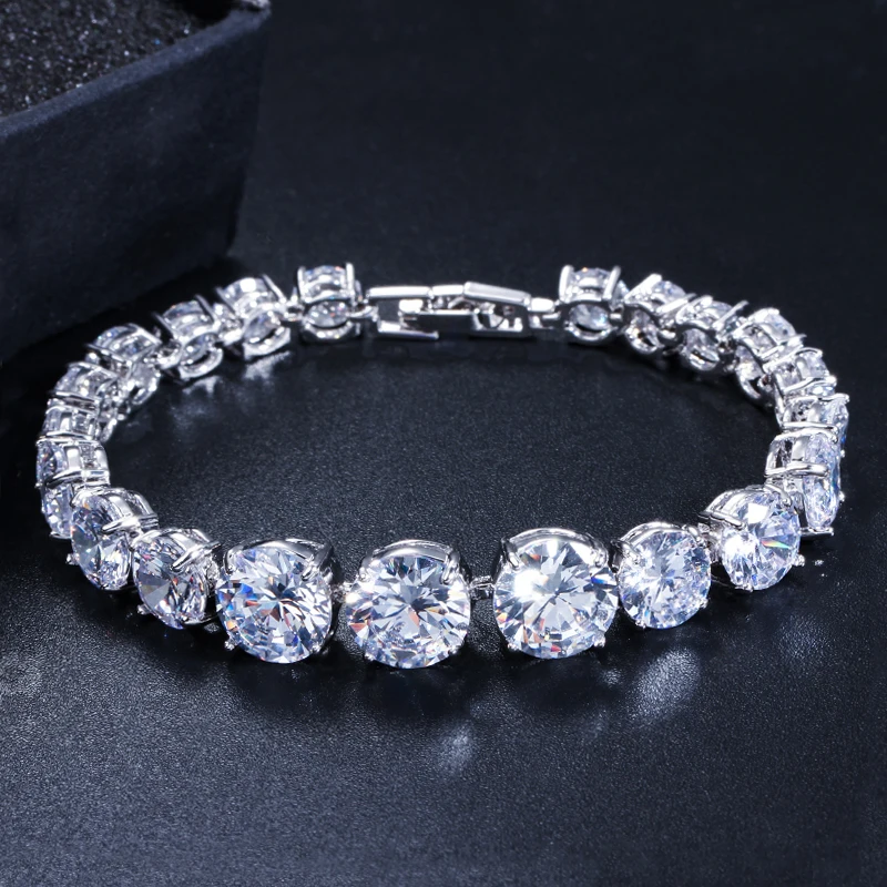 round cz bracelet