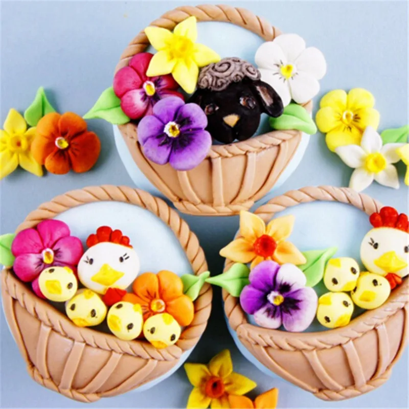 1PC Sugarcraft Flower Silicone Mold Fondant Mold Cake Decorating Tools