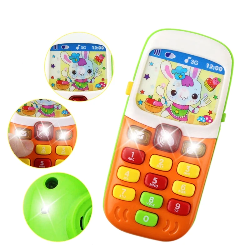 

Children'S Mobile Phone Toy Electronic Toy Phone Kid Mobile Phone Educational Learning Toys Music Infant Phone Best Gift For K