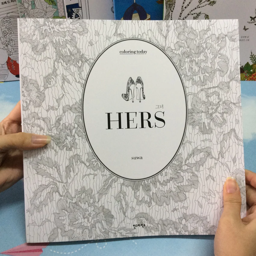 96 Pages Hers Girlhood Same Album Coloring Books For Adults Children Secret Garden Kill Time Painting