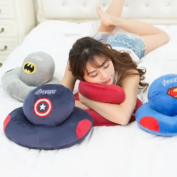 

New Arrival Super Soft Lying Pillow Avengers Pattern Office Nap Headrest Nursing Travel Neck Cushion Pillows