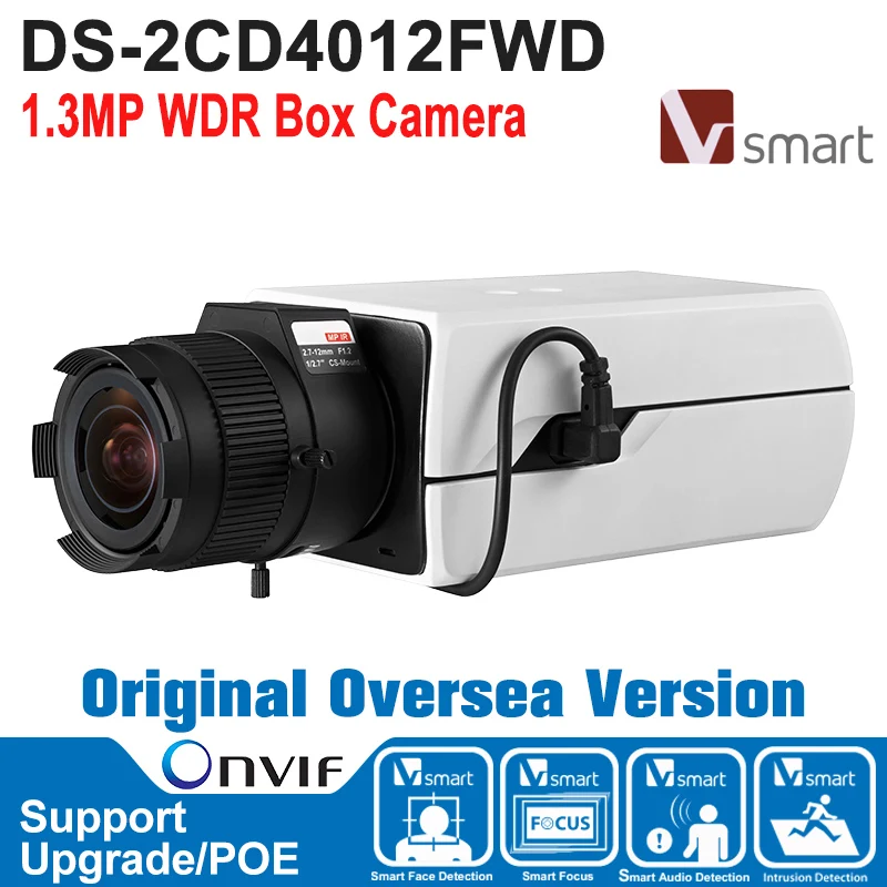 HIK IP Camera 1.3MP DS 2CD4012FWD IP Camera POE 1.3MP WDR Box Camera IP ...